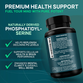 NeuroGuard Phosphatidylserine Supplement 300mg capsules close-up