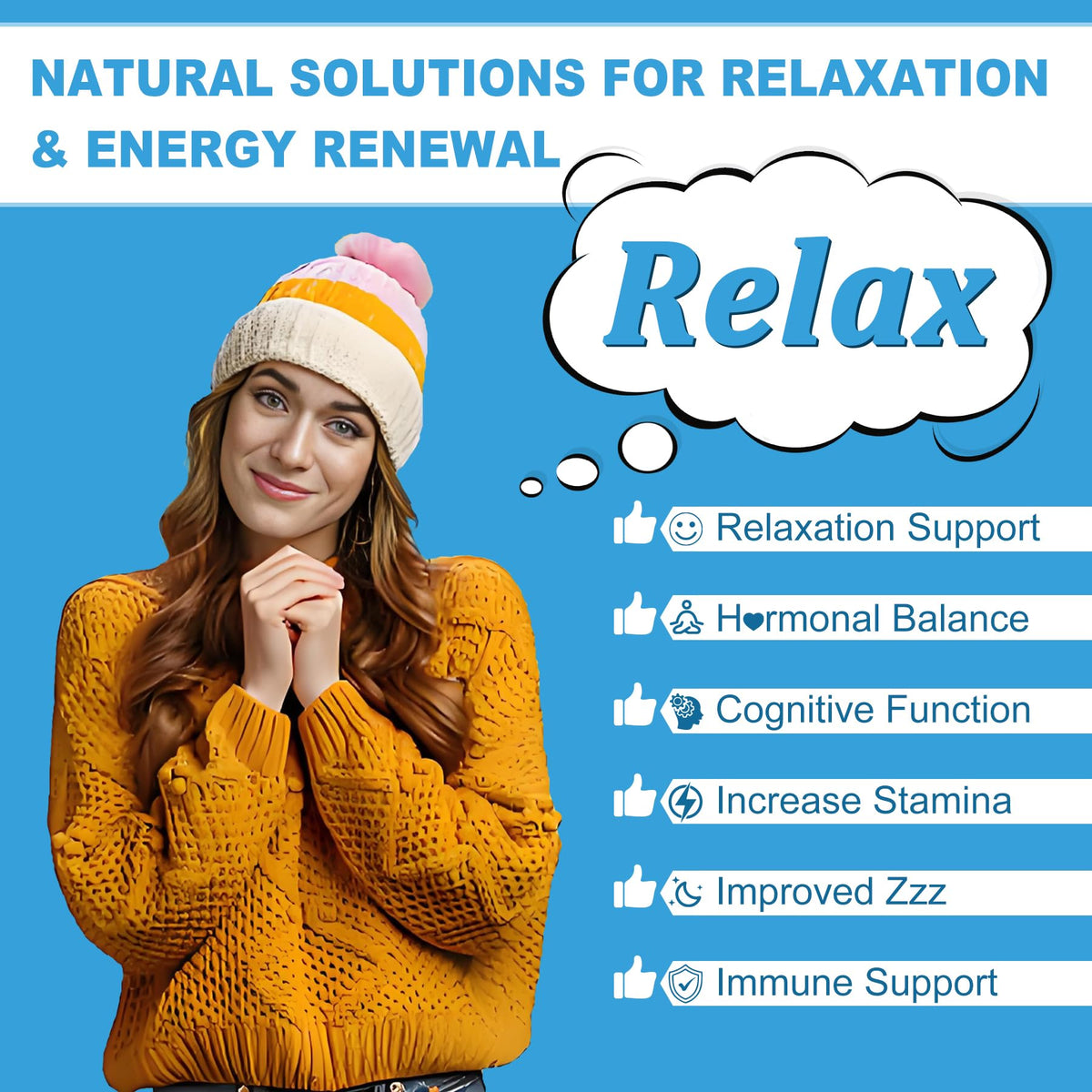 NEVISS Sugar Free Ashwagandha Gummies in a hand for size reference
