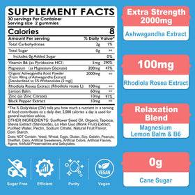 NEVISS Sugar Free Ashwagandha Gummies side view showing texture
