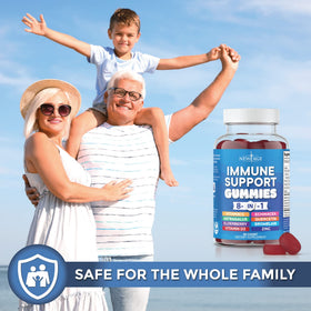 NEW AGE 8 in 1 daily wellness Support support Supplement gummies with fresh elderberries
