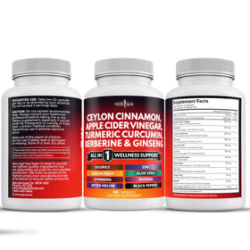 NEW AGE Ceylon Cinnamon Supplement ingredients overview