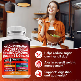 NEW AGE Ceylon Cinnamon Supplement side view