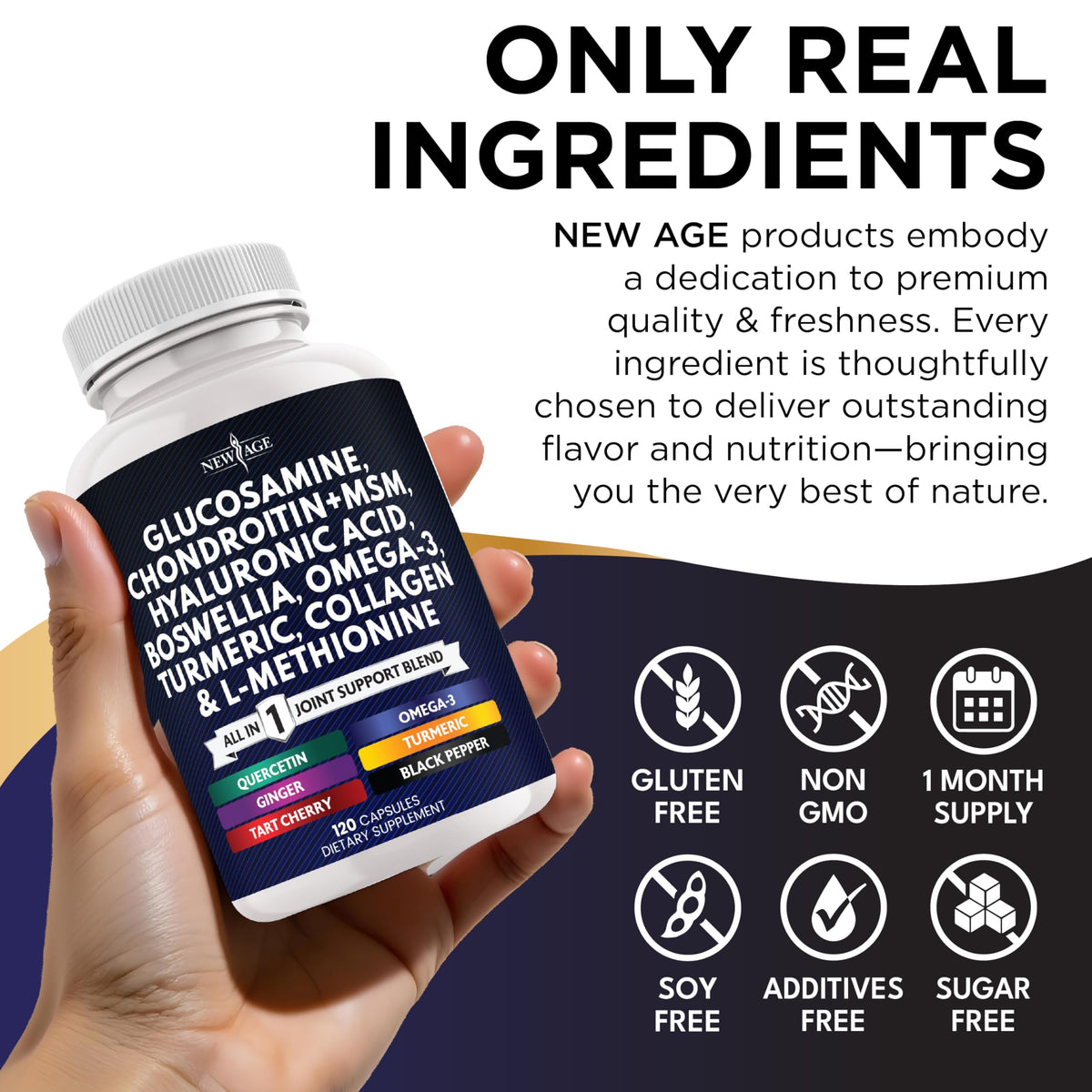 NEW AGE Joint Health Supplement capsule close-up