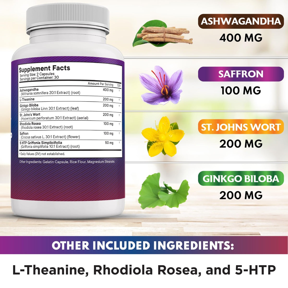 NEW AGE Saffron Supplements ingredients list