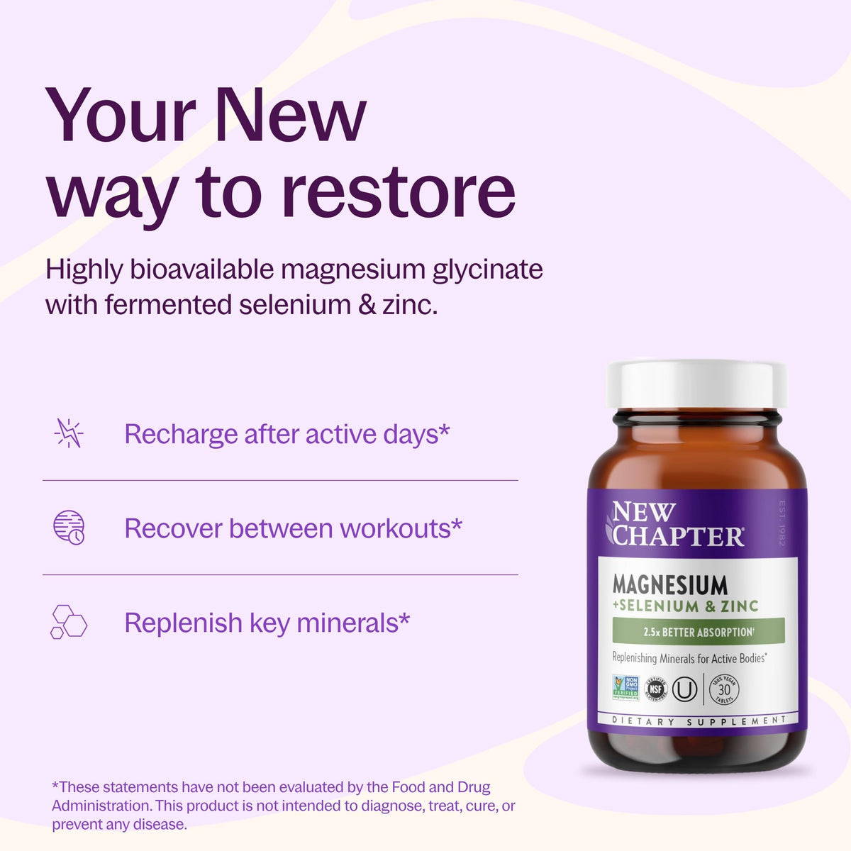 New Chapter Magnesium Glycinate Supplement packaging
