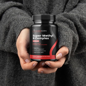 NEXGEN BLENDS Methylated B Complex 90 Caps on a wooden table