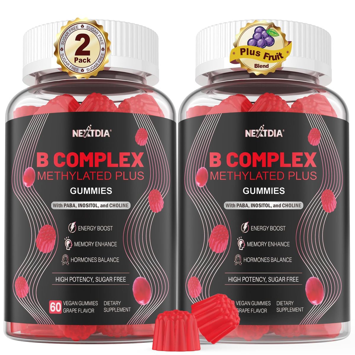 Nextdia B Complex Gummies 120 Ct front view