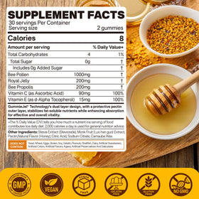 Nextdia Bee Pollen Organic 1000mg gummies packaging