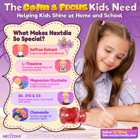 Nextdia Happy Saffron Gummies close-up of gummies