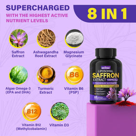 Nextdia Saffron Magnesium Glycinate Omega-3 supplement nutritional information
