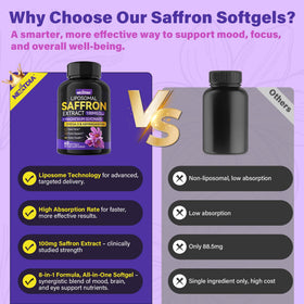 Nextdia Saffron Magnesium Glycinate Omega-3 supplement packaging