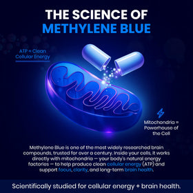 Nootose Labs Methylene Blue Capsules opened bottle with capsules