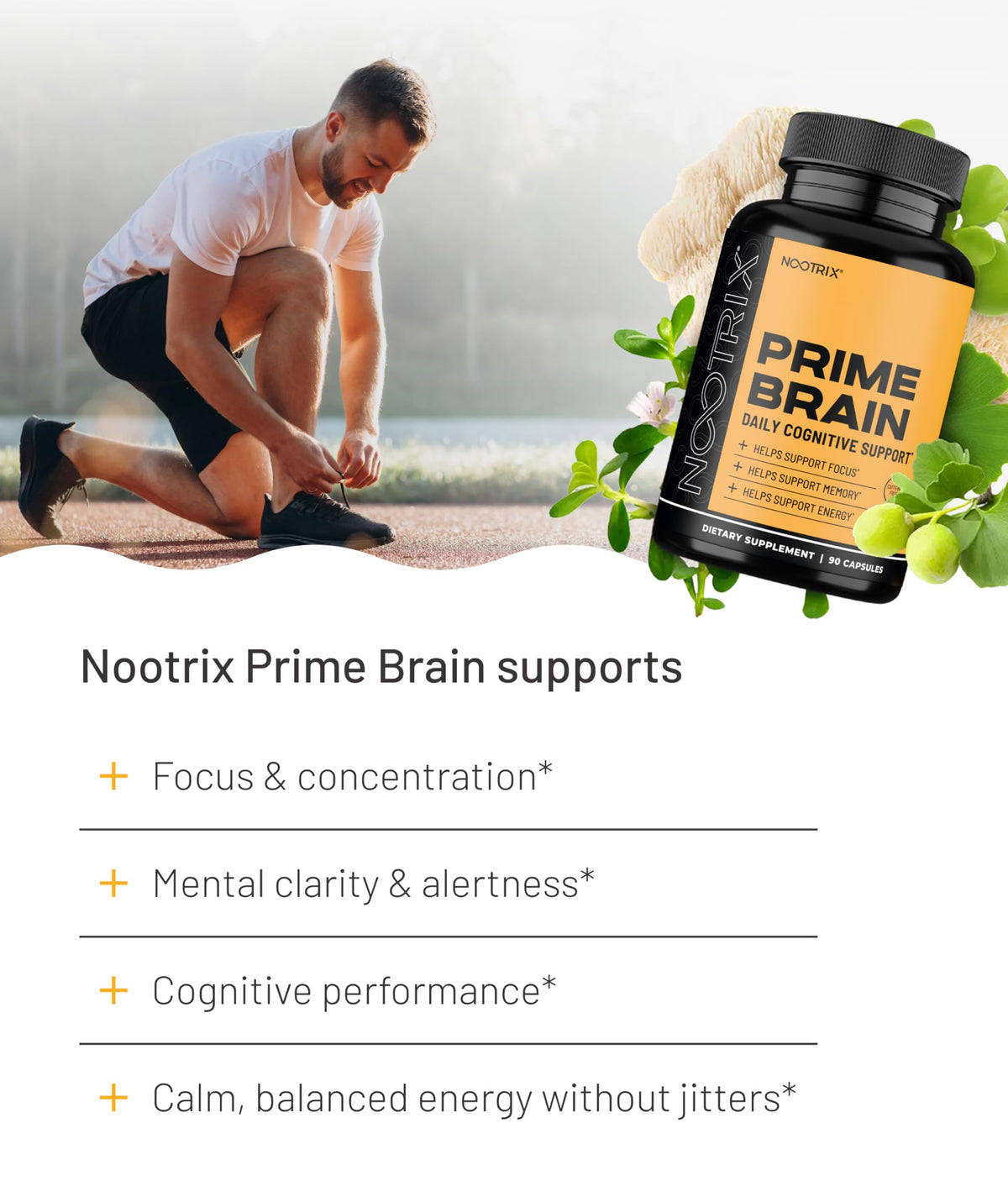 Nootrix Brain Nootropic Supplement bottle with label