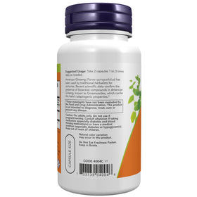 NOW Foods American Ginseng packaging detail
