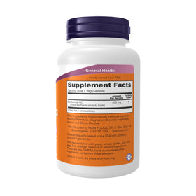 NOW Foods Berberine HCL 500 mg 90 Veg Capsules side view