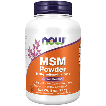 NOW Foods MSM Powder 8-Ounce front view