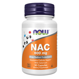 NOW Foods NAC 600 mg with Selenium front view of the packaging