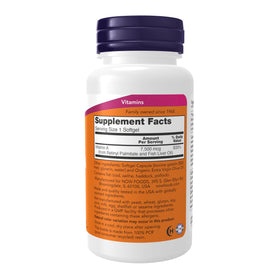 NOW Foods Vitamin A Fish Liver Oil softgel close-up