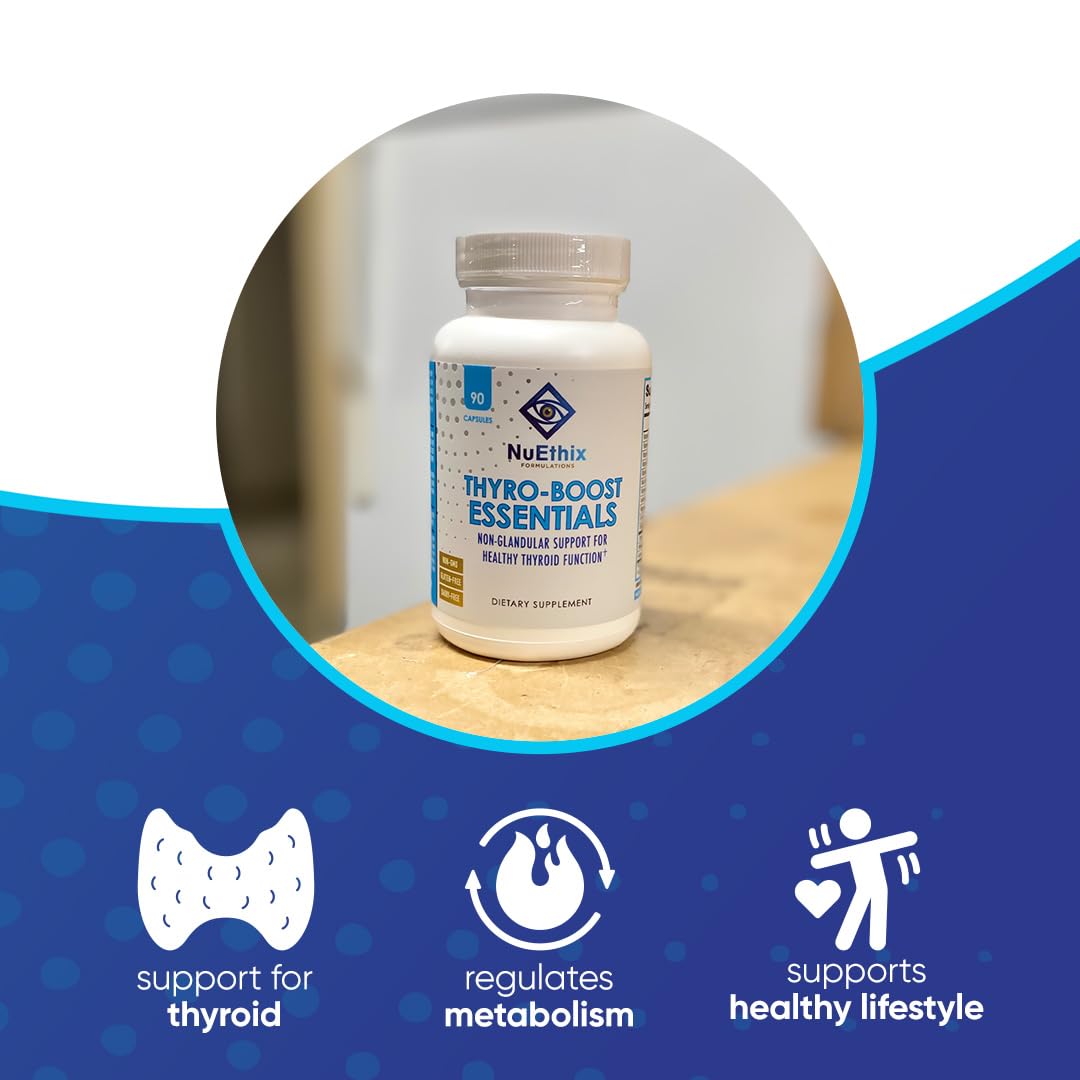 NuEthix Formulations Thyro-support Essentials capsules in hand