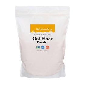 Nunaturals Oat Fiber Powder 5 lb front view