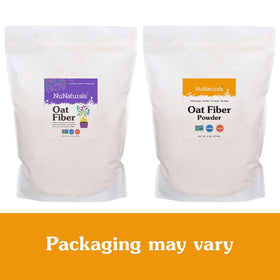 Nunaturals Oat Fiber Powder with baking ingredients