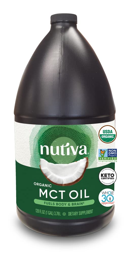 Nutiva Organic MCT Oil 128 Fl Oz front view