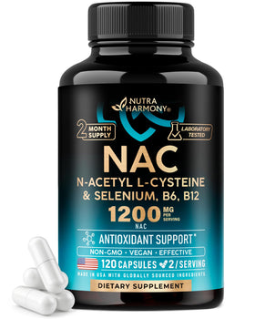 NUTRAHARMONY NAC Supplement 1200 mg front view