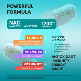 NUTRAHARMONY NAC Supplement 1200 mg label details