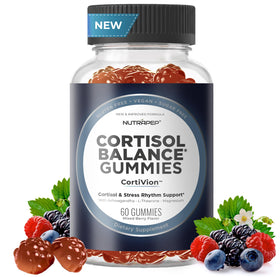 NutraPep Cortisol Gummies bottle front view with 60 gummies