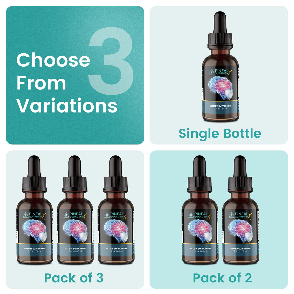 Nutraville Pineal Guardian X bottle with fresh lemons