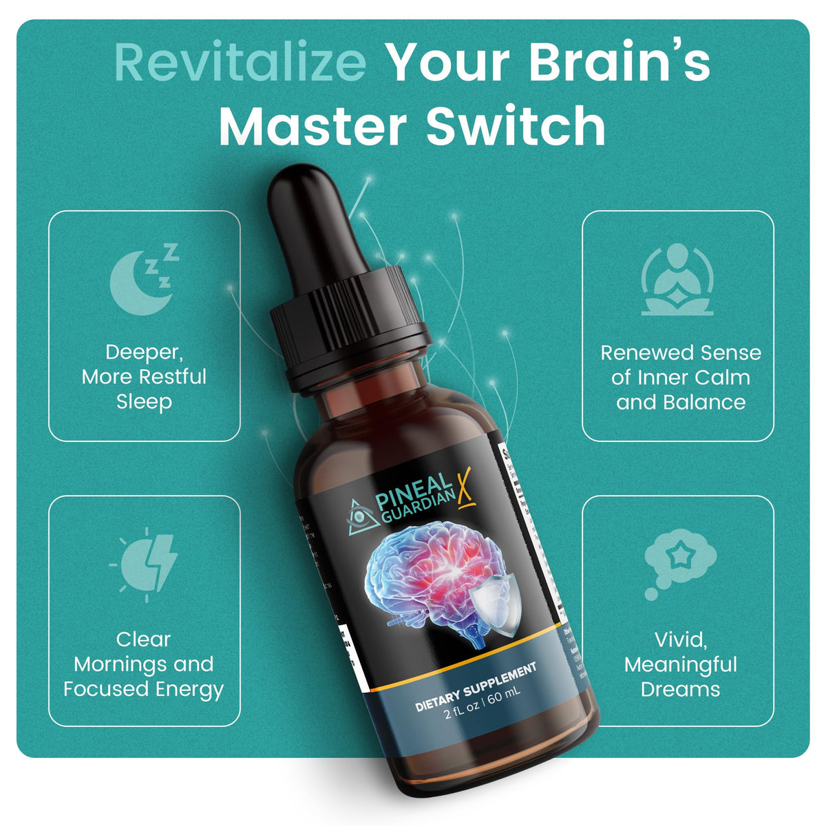 Nutraville Pineal Guardian X dropper with liquid