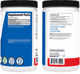 Nutricost Creatine Monohydrate Powder Fruit Punch 500g nutritional information