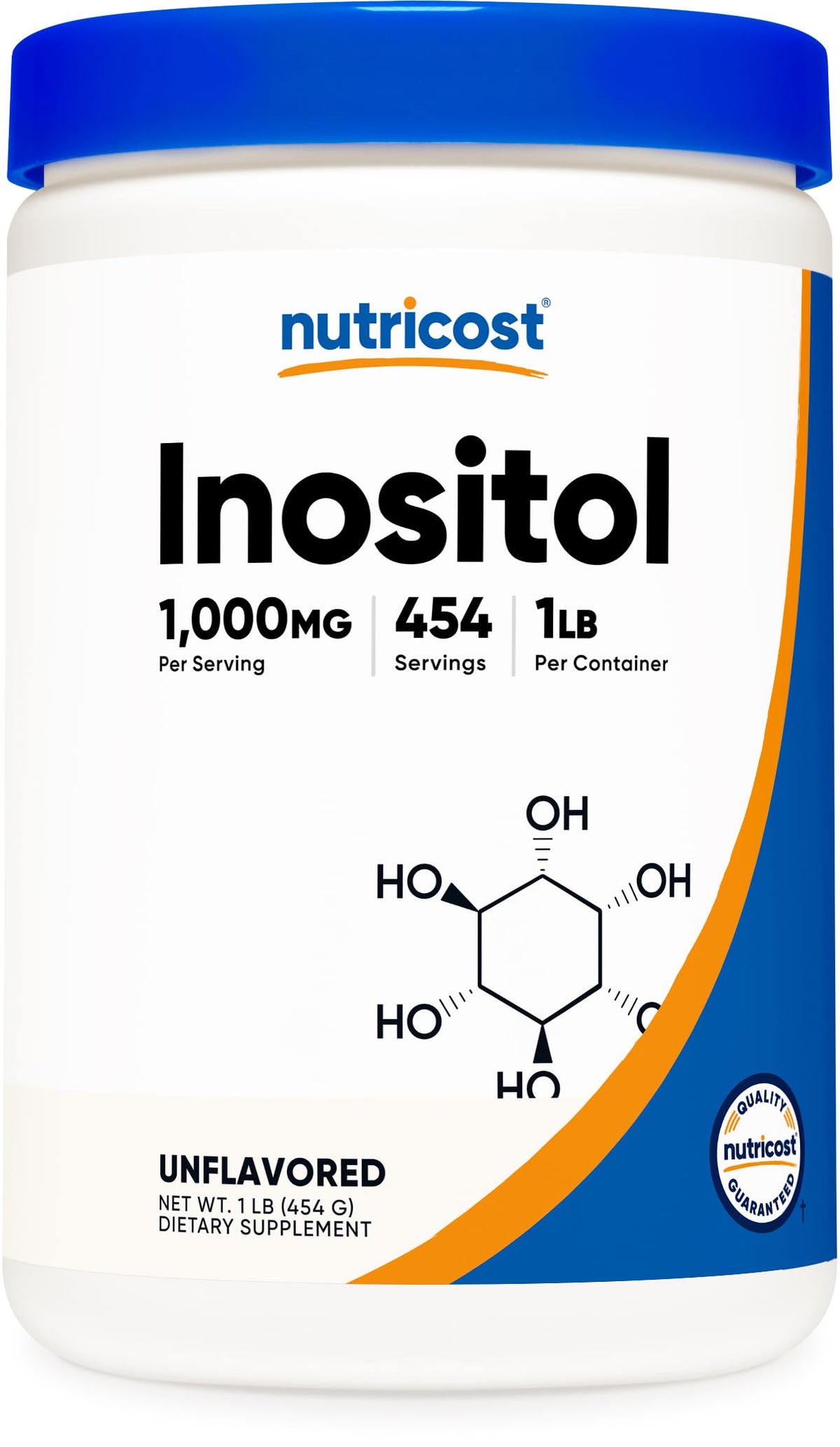 Nutricost Inositol Powder 1LB front view