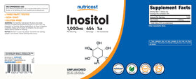 Nutricost Inositol Powder 1LB in a lifestyle setting