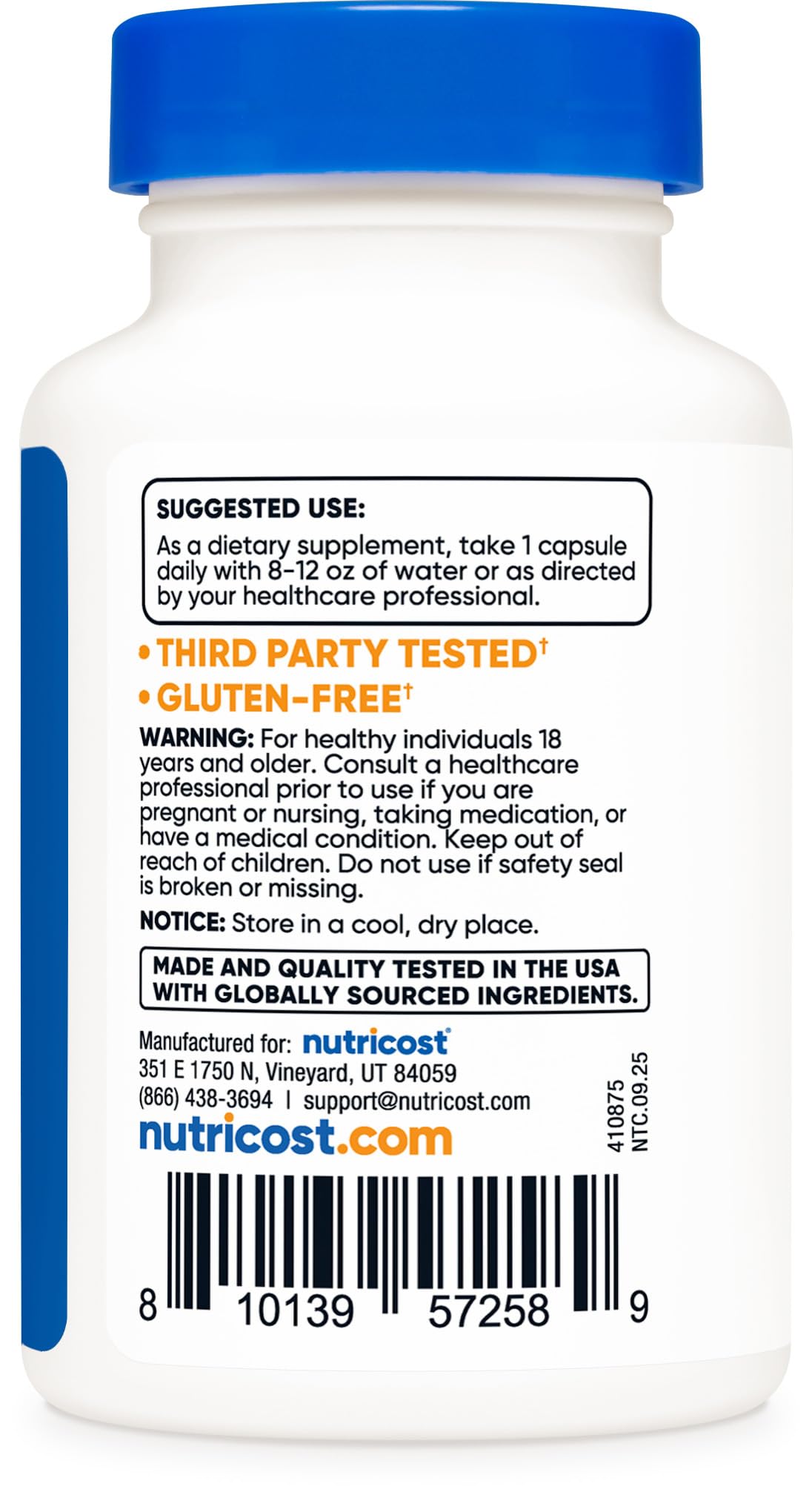 Nutricost Probiotic Complex 60 Capsules with measuring scoop