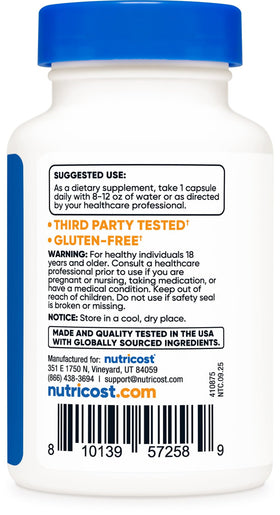 Nutricost Probiotic Complex 60 Capsules with measuring scoop
