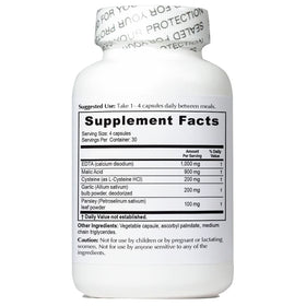 NutriCrafters support Garlic EDTA 1000mg bottle side view