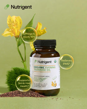 Nutrigent Evening Primrose Oil Capsules 470mg side view