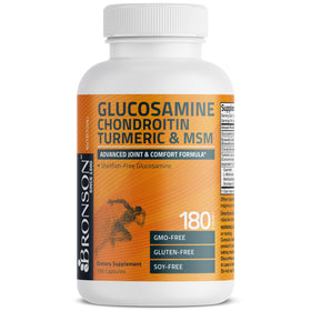 Nutrition facts of Bronson Glucosamine Chondroitin Turmeric & MSM