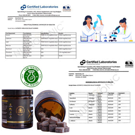 NutroTonic Organic SHILAJIT Gummies Apple Cinnamon with fresh apples