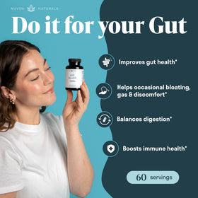 Nuven Naturals All-in-One a daily routine Supplement bottle with capsules and herbs