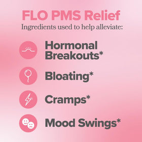 O Positiv FLO PMS Relief Gummies bottle with label