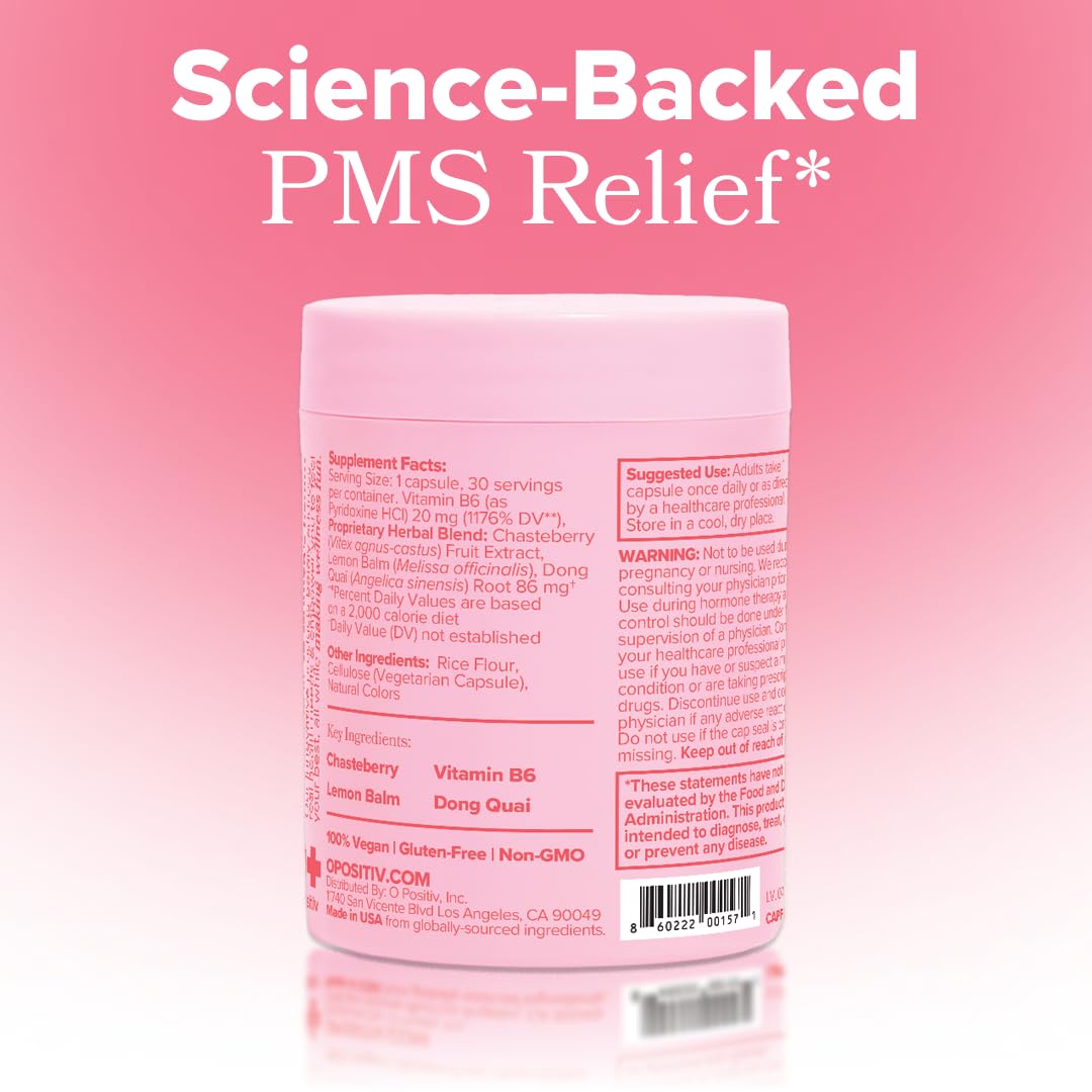 O Positiv FLO PMS Relief Gummies lifestyle scene with flowers