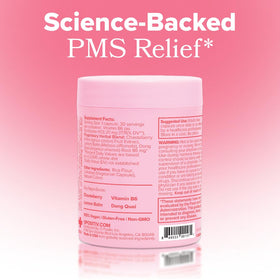 O Positiv FLO PMS Relief Gummies lifestyle scene with flowers