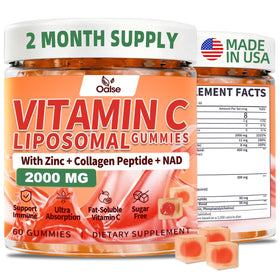 OALSE Liposomal Vitamin C Gummies 2000mg bottle front view