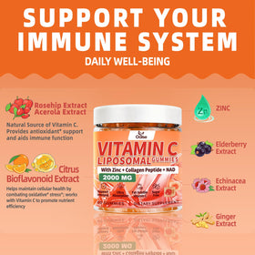 OALSE Liposomal Vitamin C Gummies 2000mg ingredients list