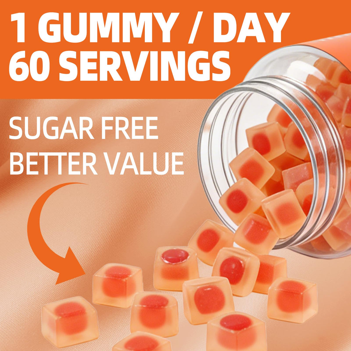 OALSE Liposomal Vitamin C Gummies 2000mg with fresh fruits
