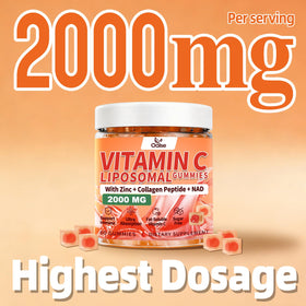 OALSE Liposomal Vitamin C Gummies 2000mg with serving size