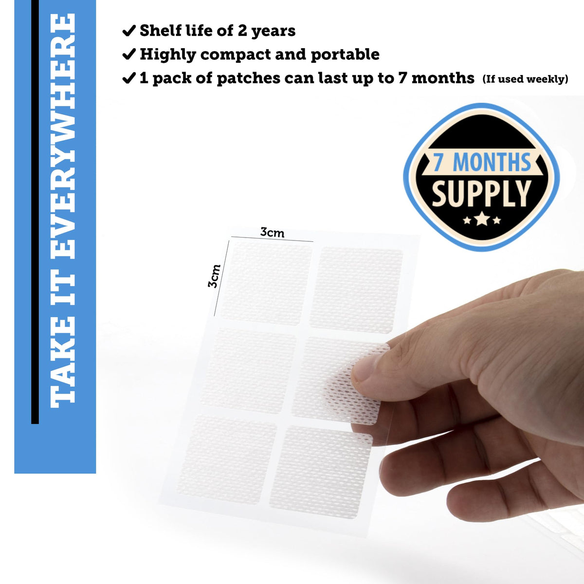 OmniCo B12 Energy Patches water resistance demonstration