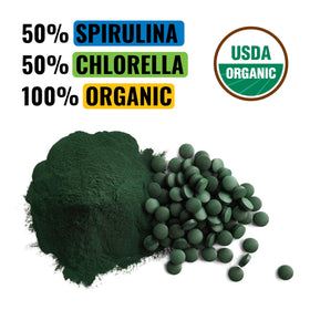 On Target Living Organic Spirulina Chlorella 250 Tablets packaging